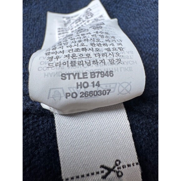 J.Crew 100% Wool Sweater Women’s Large Blue Rhinestone Embellished Preppy - Picture 11 of 12